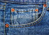 Indigo-dyed jeans
