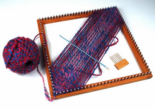 Weaving on 14" loom